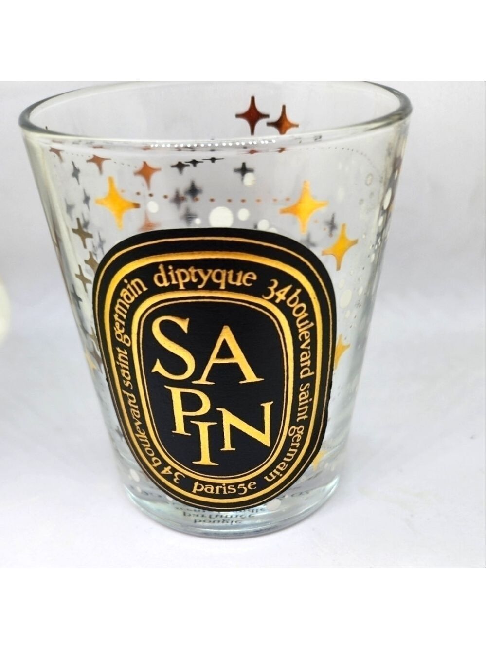 Empty Diptyque 2022 Christmas Sapin (Pine tree) candle holder RARE glow …